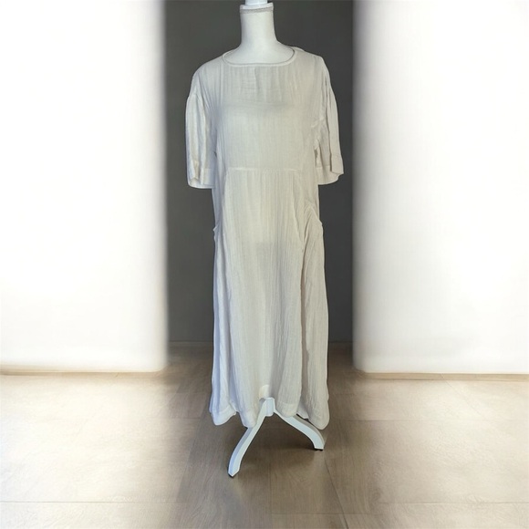 Free People Bohemian Gauze Dress XS Midi Length New - Picture 2 of 8